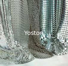 China Forma multi de la malla de alambre de las telas con lentejuelas metálicas de aluminio de plata/de oro de la cortina proveedor