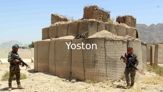China Protección del ejército de la pared del terraplén de la barrera del bastión de la cerca de las bolsas de arena de Hesco de la malla de la milipulgada Gabion proveedor
