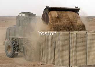 China Los militares soldaron con autógena el muro del bastión de Hesco, geotextil de las barreras de Gabion Hesco alineado proveedor