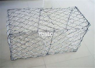 China Las cajas galvanizadas los 2m hexagonales de Gabion atan con alambre a Mesh Baskets Walls Hot Dipped proveedor