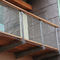 La malla flexible X del cable del acero inoxidable de la barandilla del balcón tiende alta zona abierta proveedor
