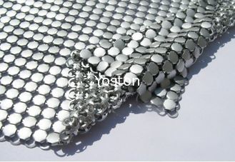 China Cortina de ducha de aluminio con lentejuelas metálica de la malla, textura suave de la tela de la pañería de la malla proveedor
