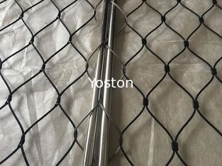 China Indestructible material flexible anudada de la cuerda de alambre de metal de la malla del cable de largo usando vida proveedor