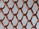 Color de cobre amarillo de la malla de alambre del metal de la antigüedad decorativa de la cortina para el tabique proveedor